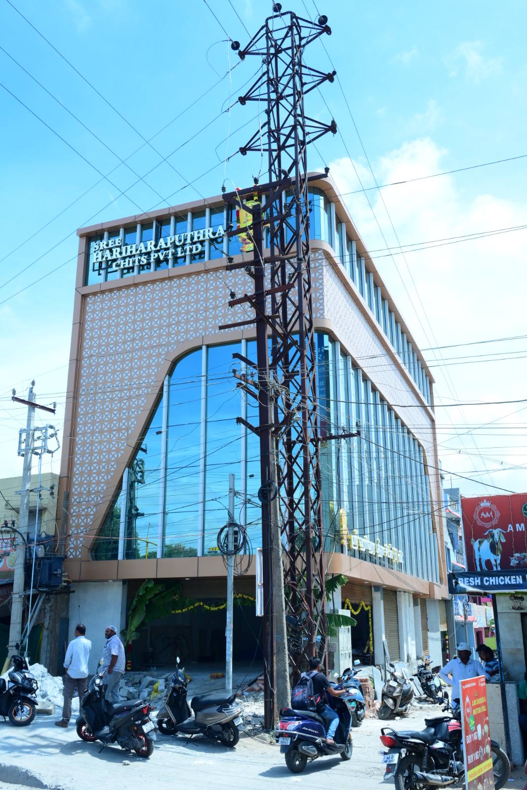 Full view of the new office building
